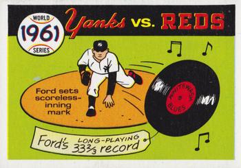 1970 Fleer World Series 058      1961 Yankees/Reds#{(Whitey Ford)